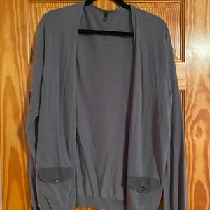 UNITED COLORS OF BENETTON GREY CARDIGAN